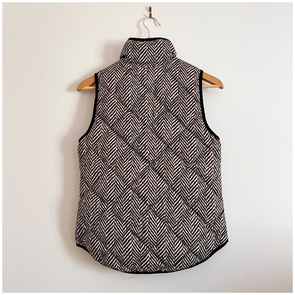 J. Crew 2012 Quilted Puffer Herringbone Vest XXS - Picture 8 of 15